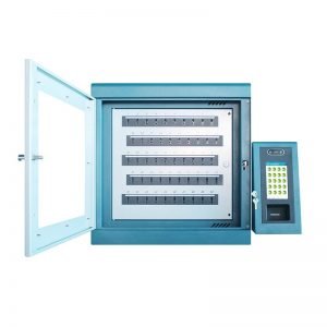 armoire électronique de gestion de clés - Armoire Hexakey M 50 clés ouverte