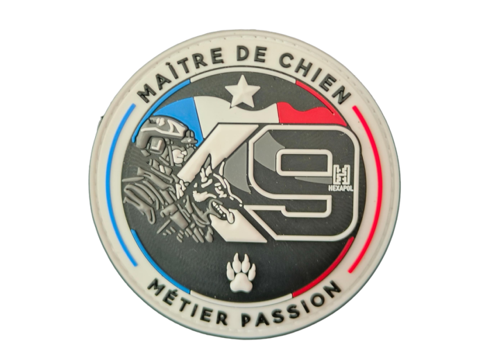 Écusson K9 Métiers Passion honneur les équipes cynophiles des forces de l&rsquo;ordre