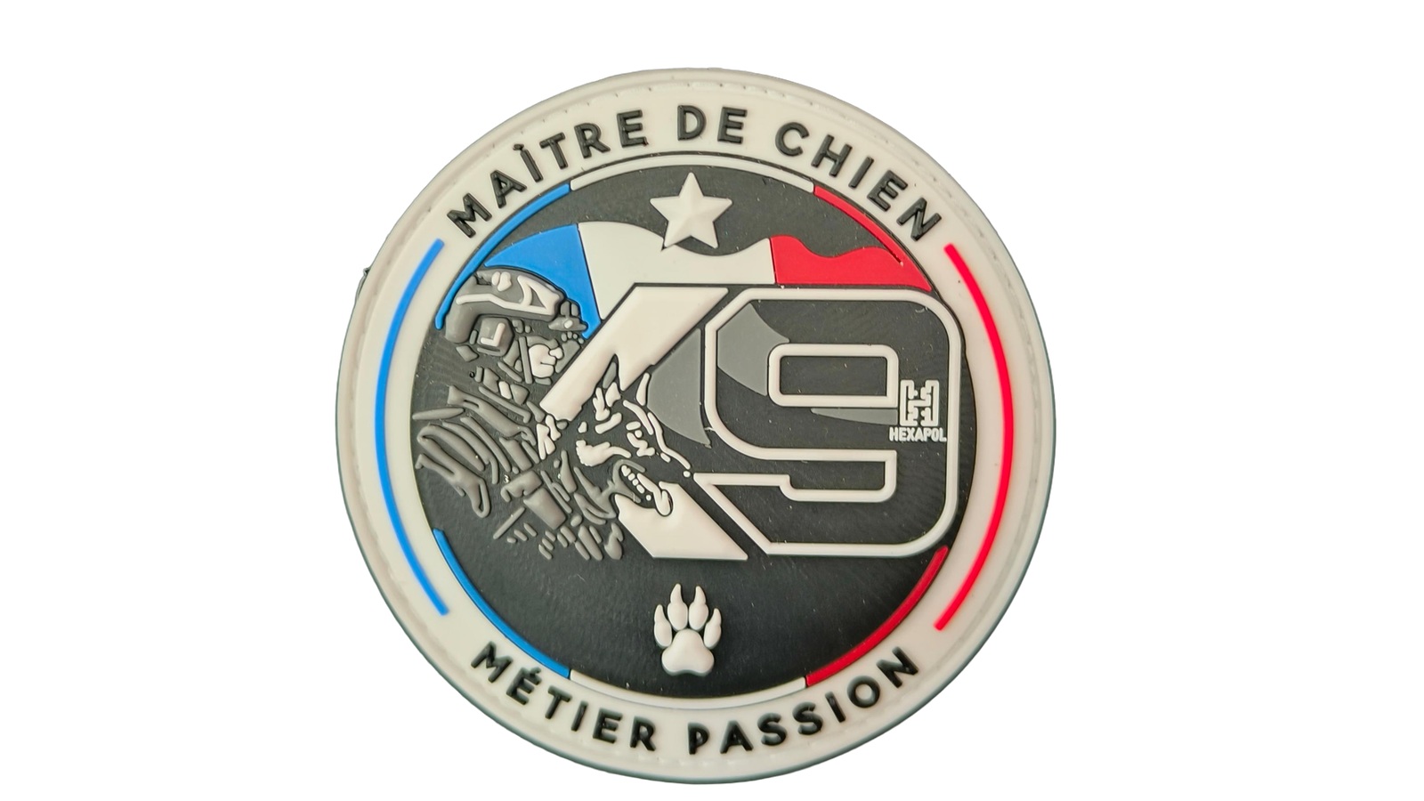 Écusson K9 Métiers Passion honneur les équipes cynophiles des forces de l&rsquo;ordre