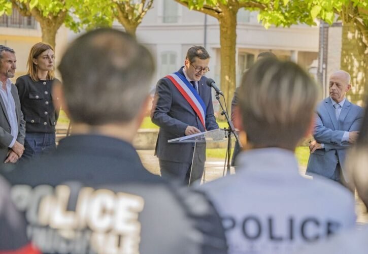 Inauguration de la police municipale de Sainte-Savine